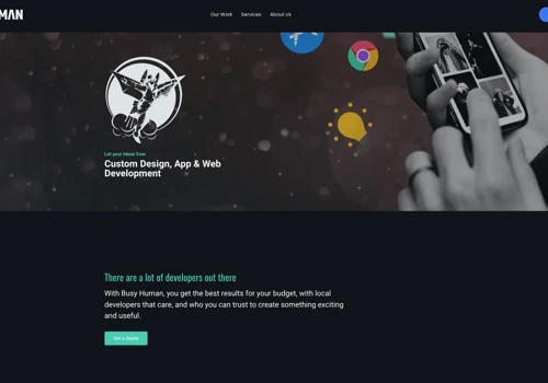 BusyHuman's website