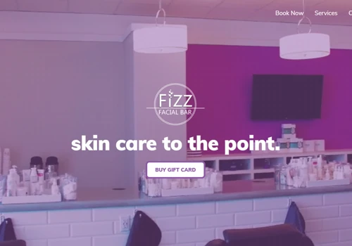 Fizz Facial Bar Website