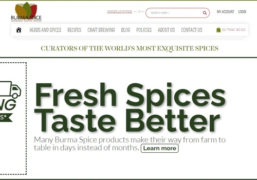 E-Commerce Web Design & SEO for Spices Retail