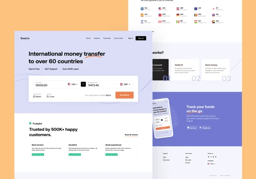 Web platform for international payments