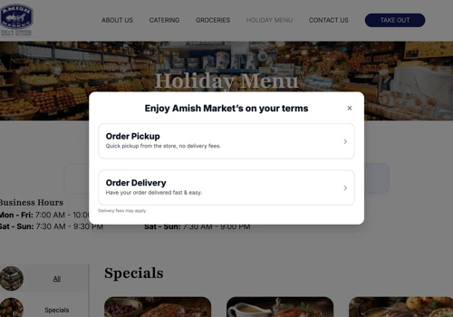Grocery Retailer E-Commerce Platform - Custom UX