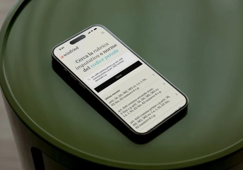 Winfried webapp - Branding, UX/UI Design