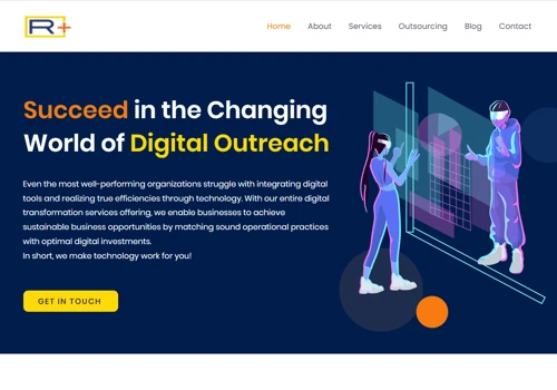 Website Design and Development of R Plus Co LLC