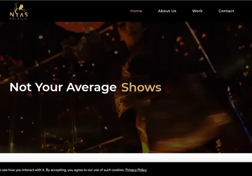 Website Design of Not Your Average Swan