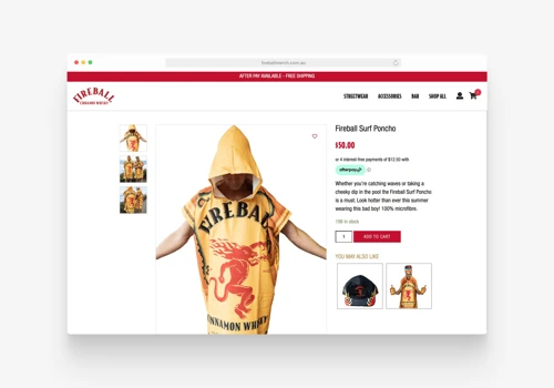Fireball Merch Store: Fuelling Deeper Brand Ties