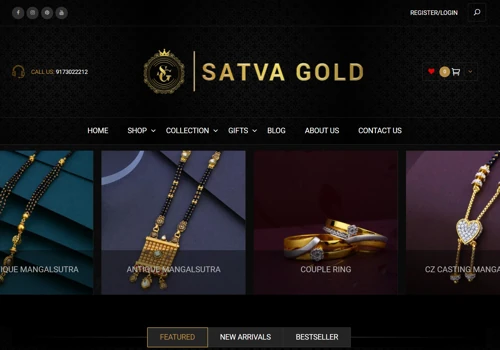 Online Gold & Diamond Jewellery Shopping Store India | Satva Gold