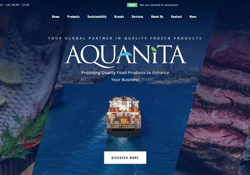 Aquanita Foods – Corporate Website Development