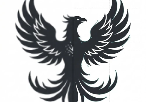 Vector Art Conversion — Before & After