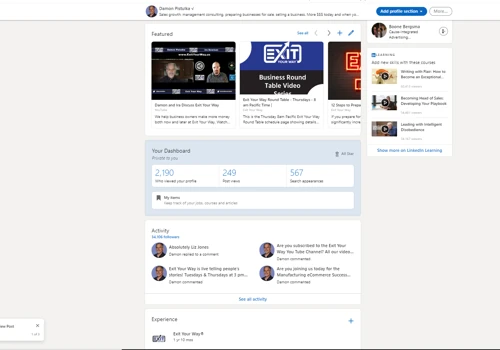 LinkedIn Profile Management