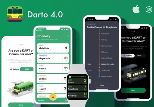 Darto - realtime Irish Rail schedule