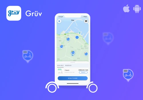 Grüv - eScooter rentals in Cali