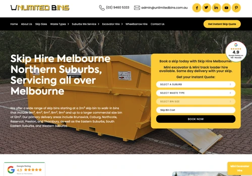 Bin Hire Logistics Platform and Driver App