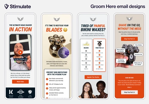 How Groom Here Got 256% YoY Growth with Emails