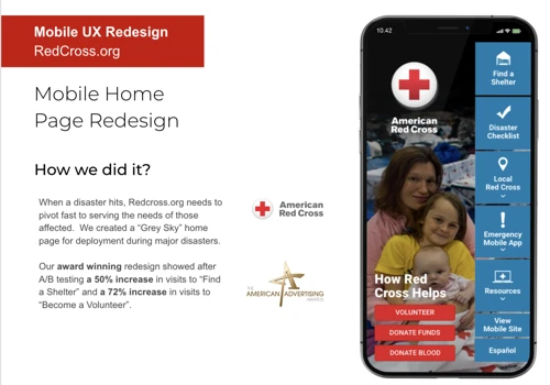 Red Cross Mobile UX Redesign