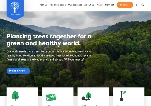 Planting trees for a green and healthy word