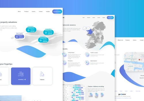 Geowox custom website design