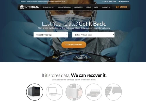 InterData Recovery Website