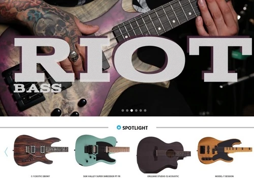 Schecter Guitars E-commerce Website