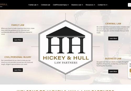 Hickey & Hull Law Firm Website Design