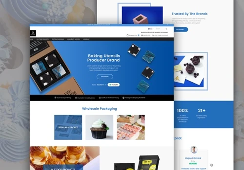 Packaging Solutions Provider Shopify Store Design