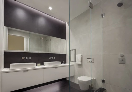 Art and Light - Black and White Bathroom
