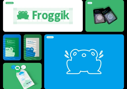 Froggik - Brandbook & Logo for Cryptocoin
