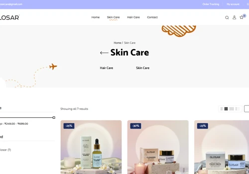 E-commerce platform dedicated to beauty products.
