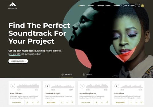 Foxi Music: Music Selling eCommerce Platform