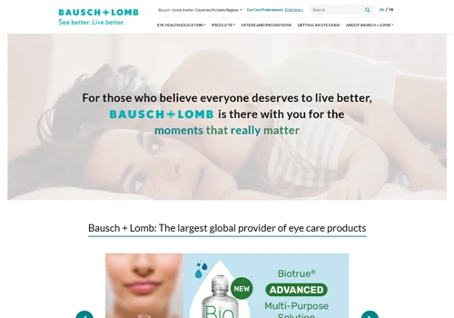 The largest global provider of eye care products.