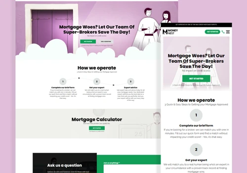 MONEY NEST - DESIGN, DEVELOPMENT, CONTENT AND SEO