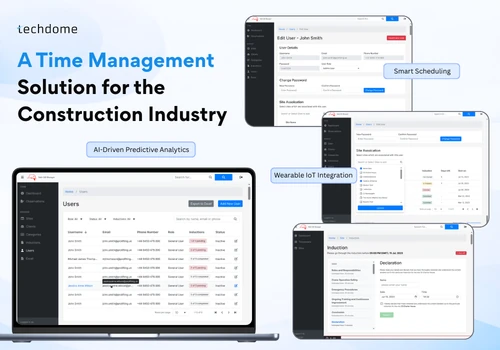 Site Monitoring and Time Management Application