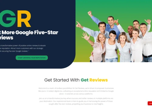 Web Design & Branding for Get Reviews