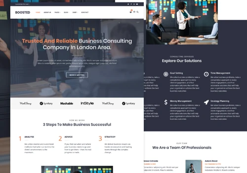 A small business WordPress website