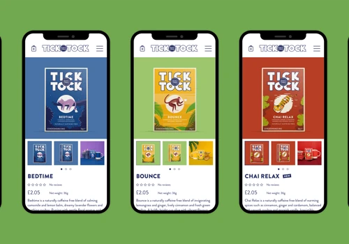 A colourful e-commerce website design for curious