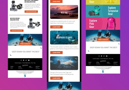 Email Design for ScubaPro