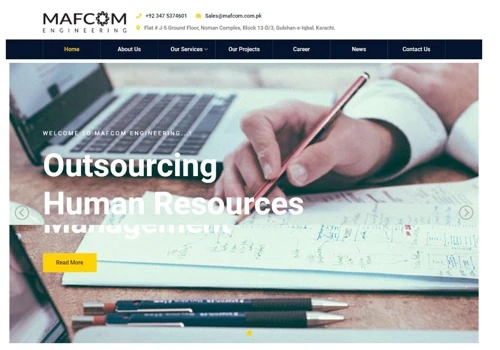 Mafcom Engineering Website