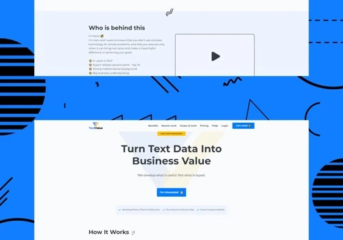 Text Value Webflow Website Development & Design