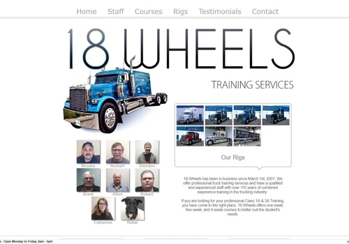 Web Design for 18-Wheels.ca