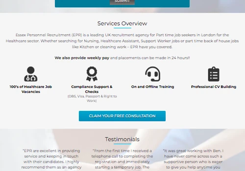 Online Advertising Landing Page