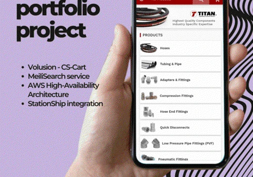 Fast ecommerce site for hydraulic products