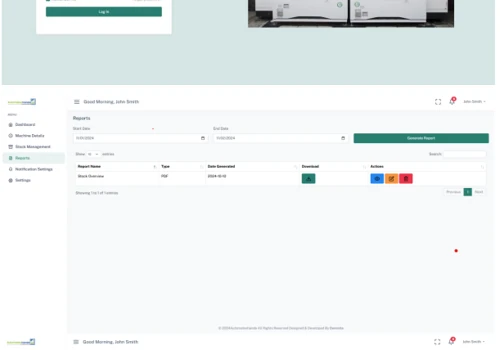 Cloud-Based Dashboard Design for Automatenhande’s