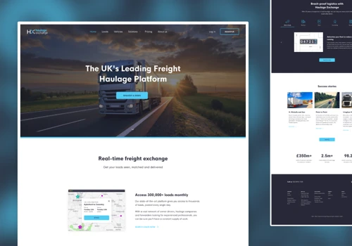 Website for UK’s Leading Haulage SaaS Platform