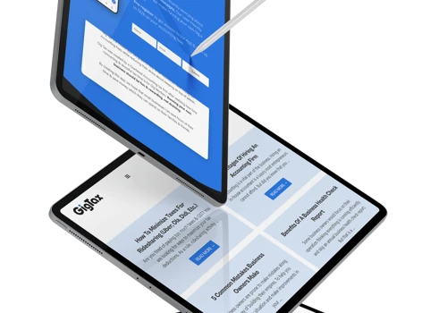 GigTax Tech Startup Simple Landing Page Dev