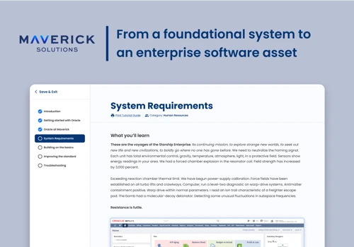 Maverick Solutions Custom Enterprise Training