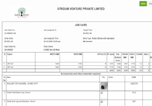 ERP -(Sales, Inventory and Production)