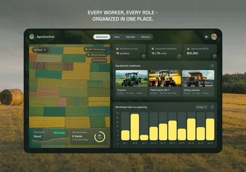 AgroCon - Agriculture App Dashboard UI