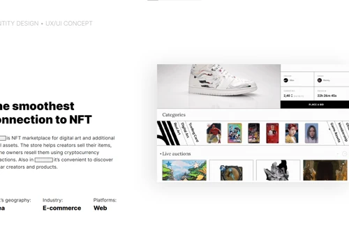 NFT marketplace for digital art