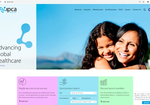Ipca Corporate Website