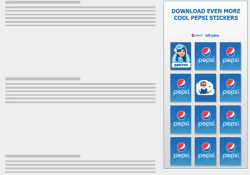 Pepsi Non-Standard banner production