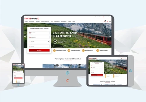 SWISS Tours Landing / Micro Site